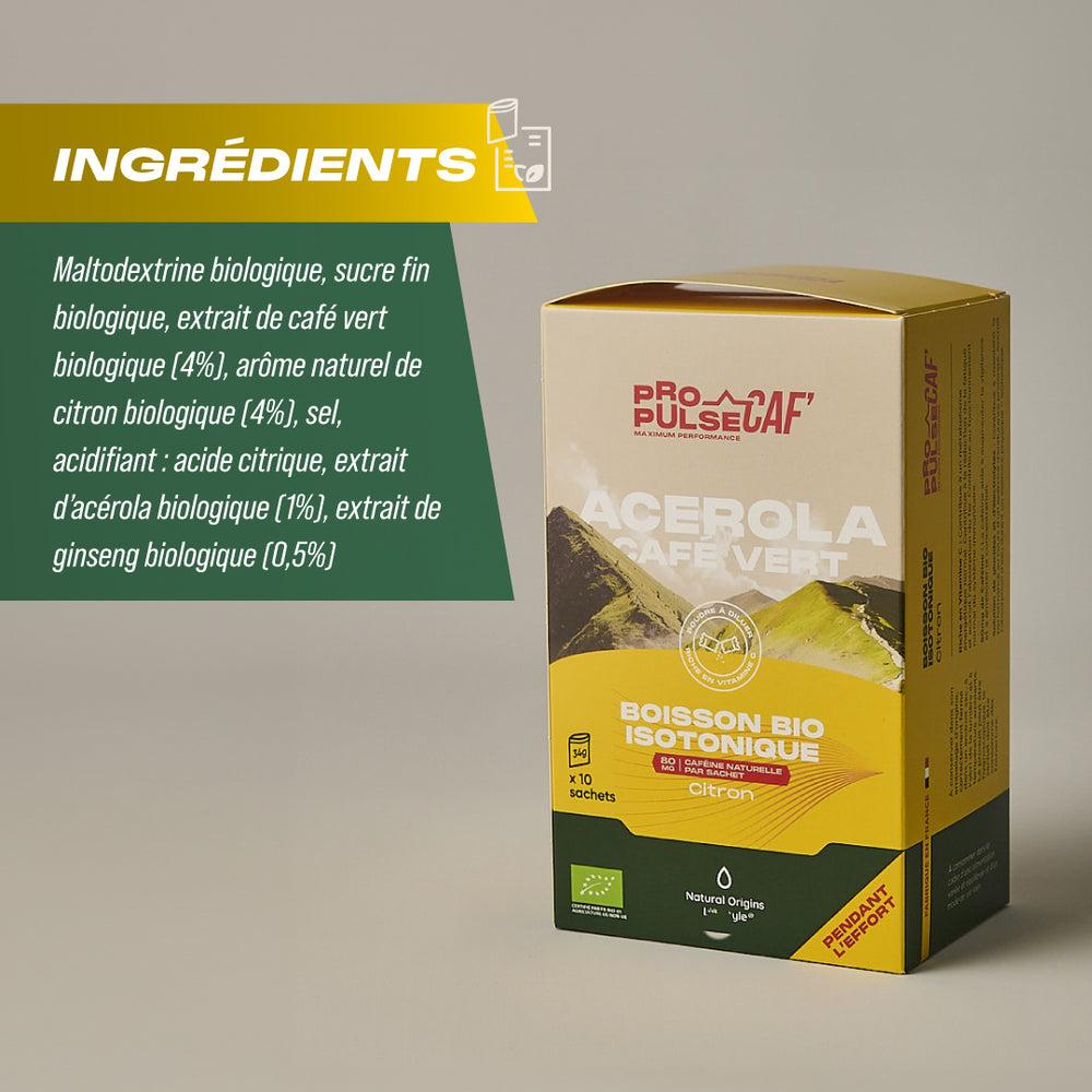 
                  
                    ProPulse Caf citron : Énergie Isotonique bio
                  
                